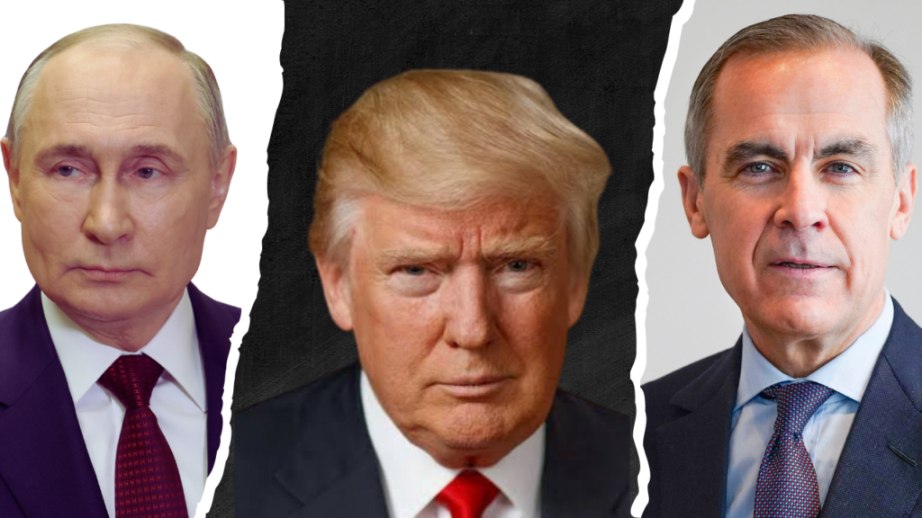Imeges- Putin, Donald Trump And Mark Carney